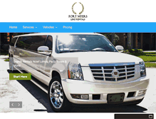 Tablet Screenshot of fortmyerslimousineservice.com